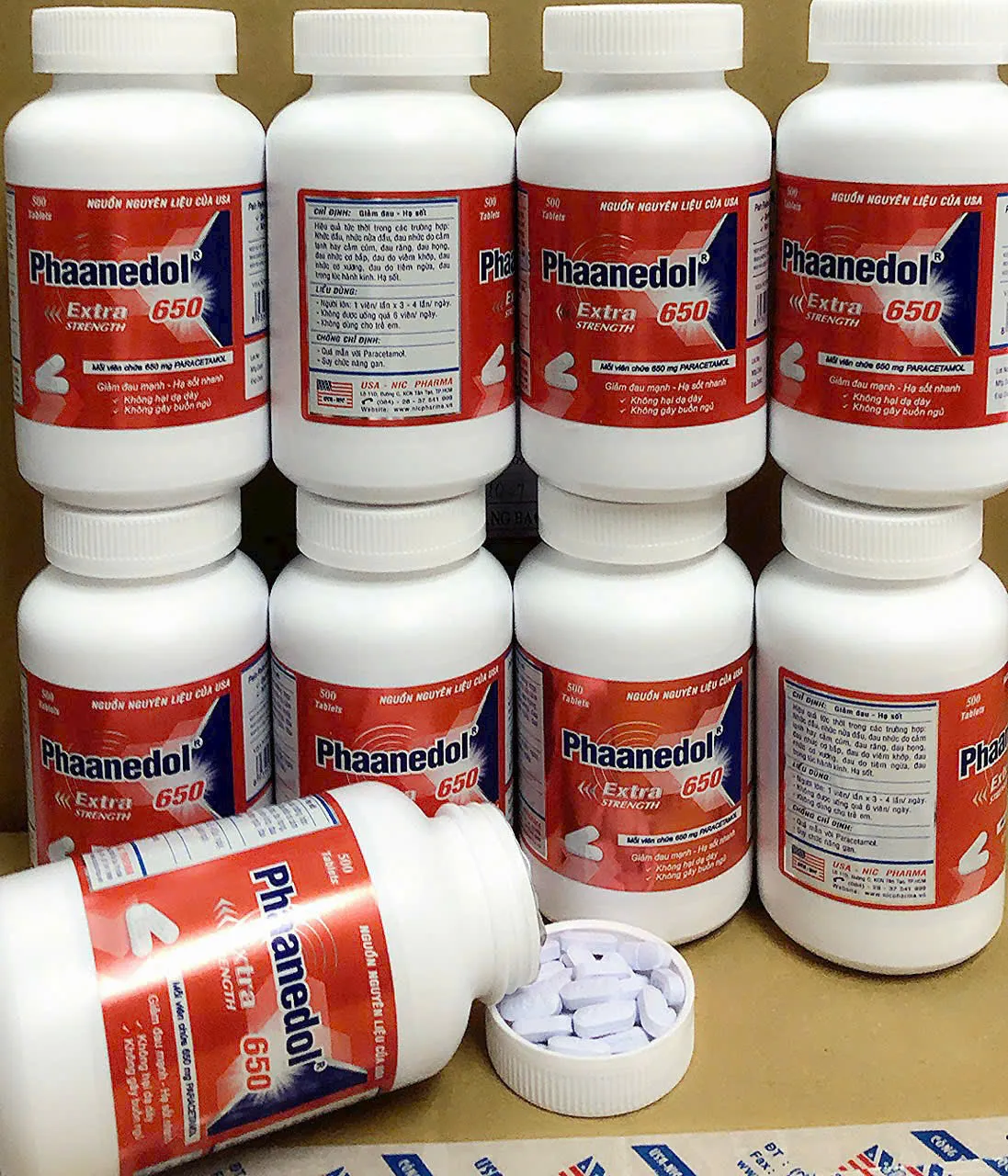 Phaanedol Extra Strength 650mg – Giảm đau, hạ sốt hiệu quả, an toàn cho mọi gia đình